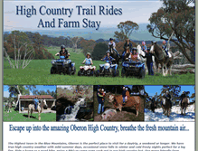 Tablet Screenshot of highcountrytrailrides.com.au