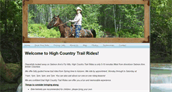Desktop Screenshot of highcountrytrailrides.ca